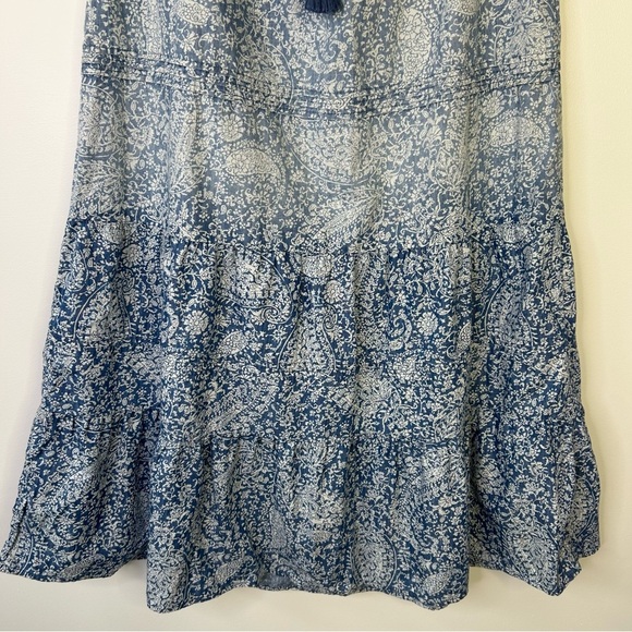 J. Jill Denim Ombre midi Skirt Bandana Pattern medium paisley - Picture 5 of 10